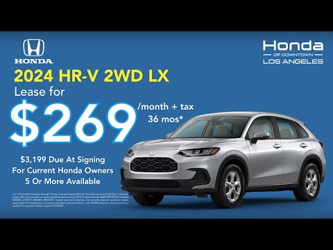 2024 Honda HR-V Lease | Honda Dealer in DTLA |  Honda of Downtown LA