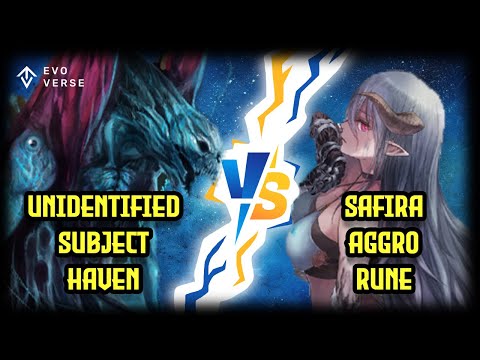 Unidentified Subject Haven VS Safira Aggro Rune || Shadowverse Evolve Gameplay Showcase