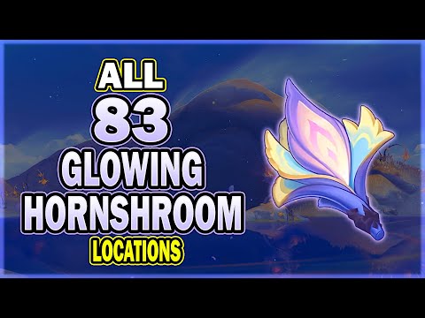 All 83 Glowing Hornshroom Locations - Ororon Ascend Material - Efficient Route | Genshin Impact