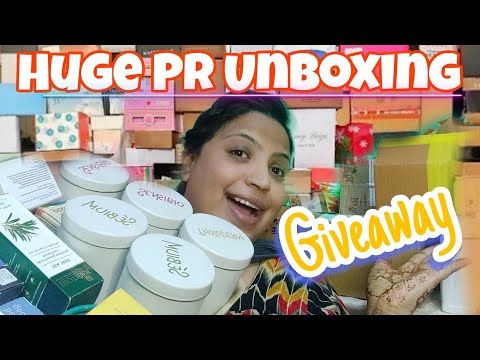 Huge PR unboxing & GIVEAWAY closed🚫|| Collaboration - How brand send product to "INFLUENCER"✅💯