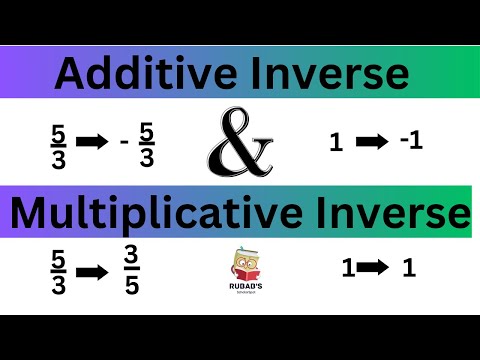 Concept of Additive Inverse And Multiplicative Inverse || class-7,8 ||