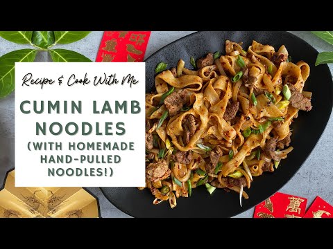 Cumin Lamb Noodles (with Homemade Hand-Pulled Noodles)🍜💥 - Lunar New Year Recipes | COOK WITH ME