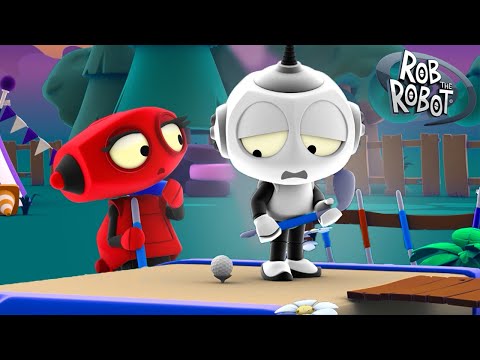 Not So Crazy Golf | Rob The Robot | Preschool Learning