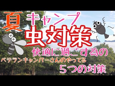 【キャンプ虫除け対策】ベテランキャンパーさんの虫対策　夏のキャンプの虫対策