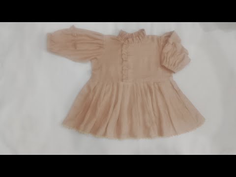 how to stitch baby frocks design for 2 to 3 years old baby girl for winter