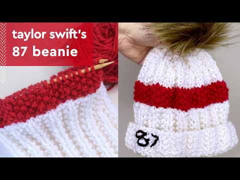 Taylor Swift’s 87 Beanie (Knitted Version)