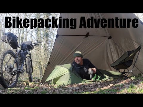 Three Day Bike-packing Adventure.  Woodland Tarp and Bivvy Wild Camp. Campfire Steak Dinner.