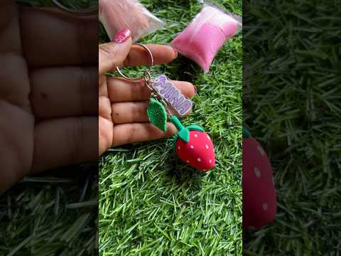 DIY Key Chain with Clay #youtubepartner #clayart #shorts #youtubepartner