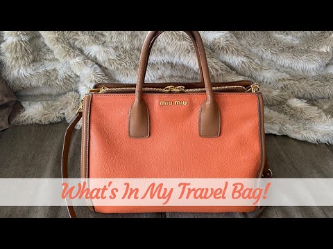 My Travel Bag! What’s in my Miu Miu Bag 🧡