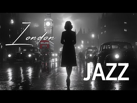 London Rain & Swing Jazz 🎶 Timeless Big Band Melodies from the 1940s for a Retro Night