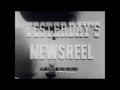 " YESTERDAY'S NEWSREEL "   LIFE OF KING GEORGE V   ONEONTA, OREGON TRAIN WRECK  56054