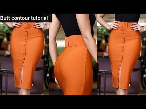 How To Cut And Sew A Butt Contour Skirt