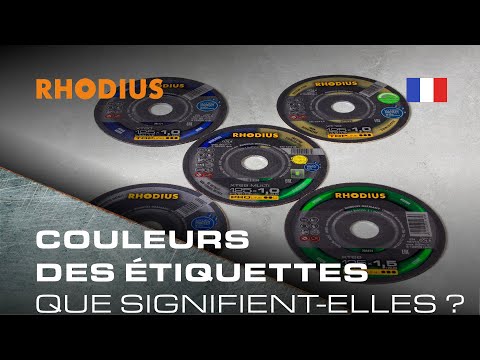 Pourquoi les étiquettes des disques de tronçonnage présentent-elles des couleurs différentes ?