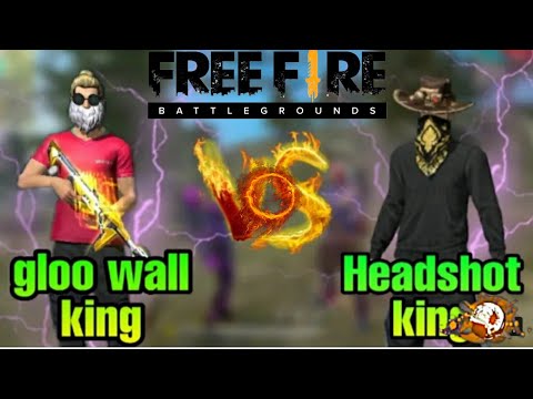 Gloo wall king VS Headshot king - 1 VS 1 - FREE FIRE custom room match#freefire #shorts