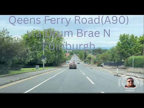 Queensferry Road (A90) Scotland |Travel through the Earth| Roads, buildings, places/attractions