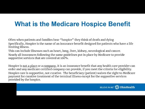 Medicare Hospice Benefit