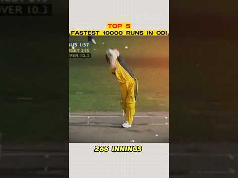 Fastest 10000 Runs in ODI Matches #cricket #shorts