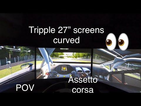 Tripple 27” 165hz screens | Assetto corsa | sim racing