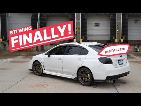 Installing this Noble OE STi Wing Makes it a “Real” STi | Wing Install