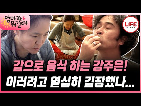 [#엄마가뭐길래] 김칫소와의 간 전쟁을 치른 강주은은 맛있다는 고춧가루 범벅 김치의 운명은? (TV CHOSUN 161201 방송)