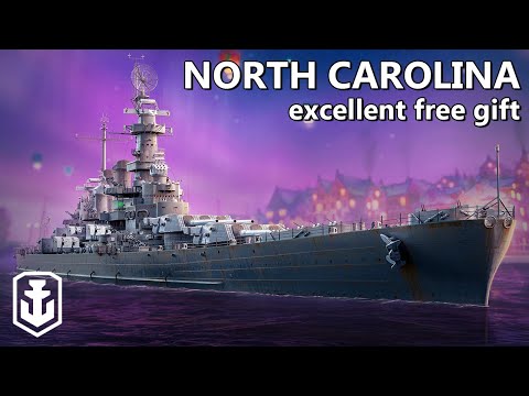 Is North Carolina Still The Best Beginner BB In 2024? (WoWs Christmas Gift Event)