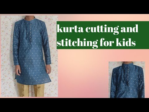 kurta cutting and stitching for 9 to 10 years boy