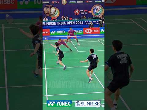 Satwik's drop against Japanese 🔥🔥#badminton #satwiksairajrankireddy #chiragshetty #shorts