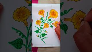 Easy and simple flower plant drawing for beginners || Easy and simple drawing for beginners