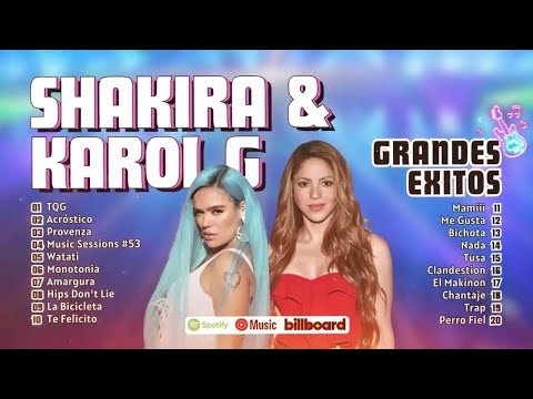 Karol G y Shakira Grandes Exitos 2023