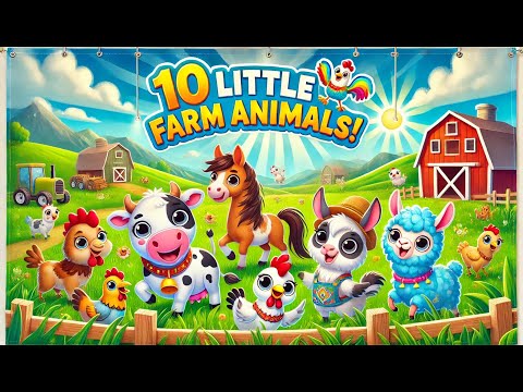 Farm Animal Counting 1-10 | Educational Farm Animal Counting for Kids | Fun & Learning for Toddlers