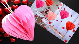 Valentine's Day Craft ideas, Valentine's Day decoration craft, Valentine's Day craft with paper