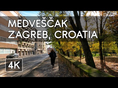 Tram Ride and Walking Tour: Ksaver and Medveščak Streets - Zagreb, Croatia - 4K UHD Virtual Travel