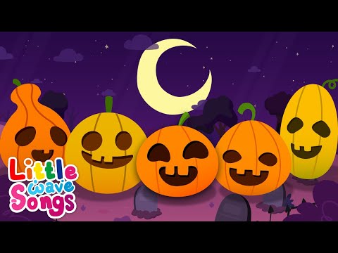 Five Little Pumpkins | Kids Halloween Songs | Nursery Rhymes | Little Wave Songs - Baby Coco