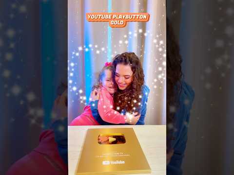 1,000,000 Subscribers Celebration! Unboxing Gold Youtube Play Button Award #shorts