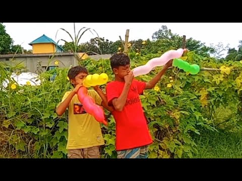 Have fun blowing up balloons and learn the names of colors‌। kids episode30