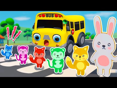 Wheels On The Bus Go Round And Round + More Nursery Rhymes & Kids Songs - Baby Car Songs TV