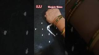 5dots Amazing Kambi Kolam #shorts #kolamforsmallapartments