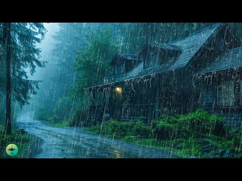 Fall into Deep Sleep with Heavy Rain Sounds & Thunder Growl on Roof at Night - Relaxing Rain ASMR