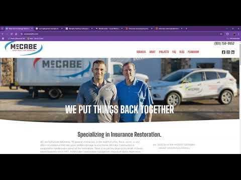 Website Analysis Video for McCabe Construction