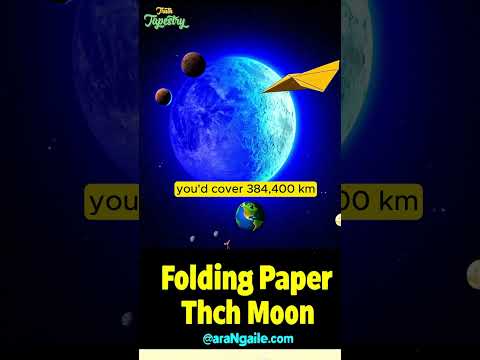 "Paper to the Moon: Mind-Blowing Exponential Fact! 🚀📄"#shortvideo #shorts