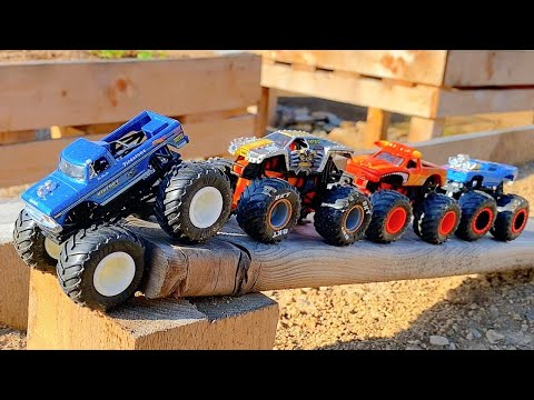 MONSTER JAM HIGH JUMP | GRAVE DIGGER | MAX-D | HOT WHEELS MONSTER TRUCKS | BIG FOOT | EL TORO LOCO