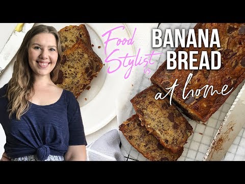 Food Stylist Makes Chocolate Chip Banana Bread At Home | Ultimate Comfort Food