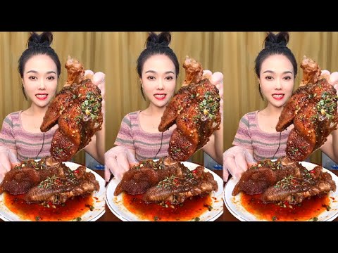 Eat 1kg pork belly+17 eggs，Eating Challenge Mukbang