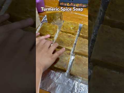 Turmeric Spice Hot Process Soap #HotProcessSoap #SoapMaker