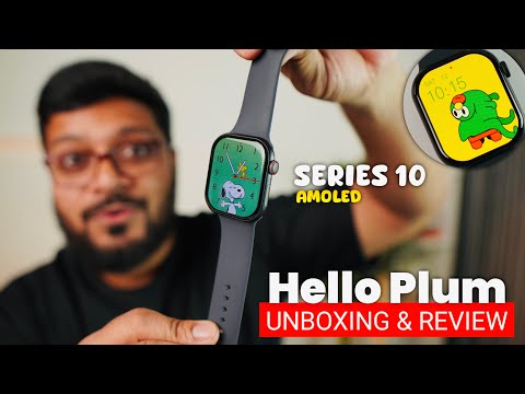 Best Series 10 watch || Hello Plum Watch Review || Amoled Display, Storage, TWS & many more