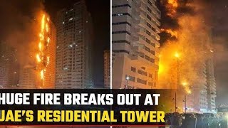 A massive fire broke out in Al Barsha, Dubai 🇦🇪 #dubai #viralvideo #fire #exploredubai