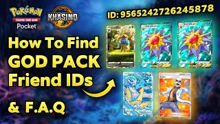 How To Find GOD PACK Friend IDs + F.A.Q. - Pokémon TCG Pocket - PTCGP