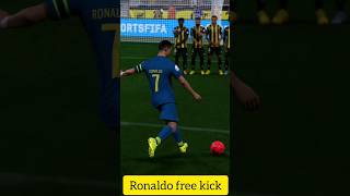 Ronaldo free kick Fifa 23#sports #shorts #football #gaming #technique #education# #play #ronaldo