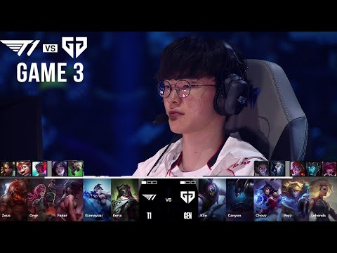 T1 vs Gen.G, Game 3 | World Championship 2024 Semifinals | T1 vs GEN G3