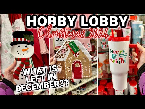 WHAT CHRISTMAS DECOR IS LEFT AT HOBBY LOBBY IN DECEMBER?!? | Hobby Lobby Fall Decor 90%